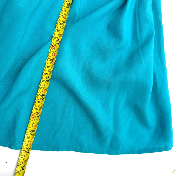 TORRID NWT Women's 2X Teal Blue Trapeze Tank Maxi Dress Adjustable Straps Seamed - Picture 9 of 9